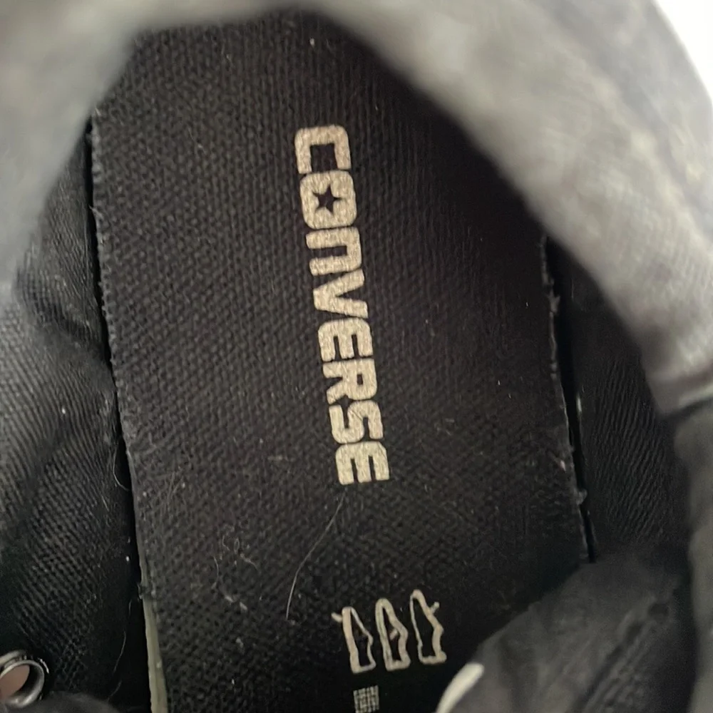 Converse chick Taylors black sneakers size 3 very used